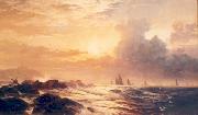 Edward Moran Yachting at Sunset oil painting on canvas